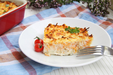 Рыбный фарш в духовке