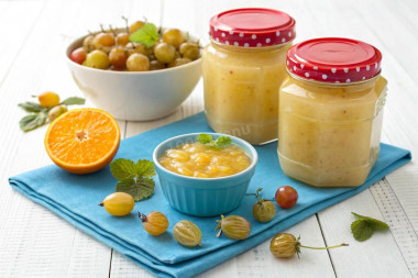 Холодное варенье из крыжовника без варки через мясорубку
