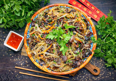 Салат из китайских древесных грибов