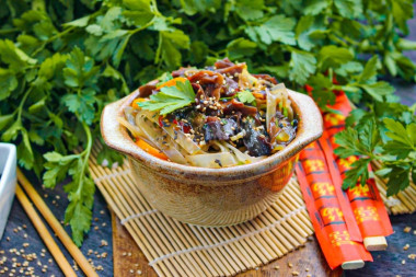 Салат из китайских древесных грибов