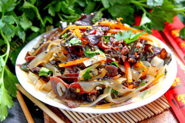 Салат из китайских древесных грибов