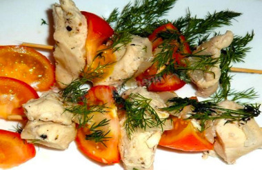Шашлык в мультиварке из курицы