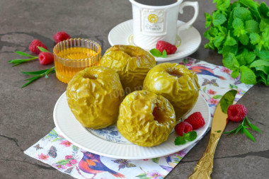 Яблоки в аэрогриле