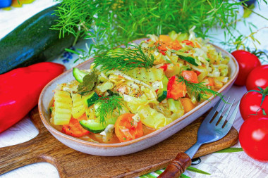 Рагу овощное с капустой и с картошкой