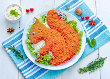 Салат Белочка с плавленным сыром
