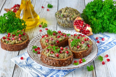 Мутабаль из баклажанов