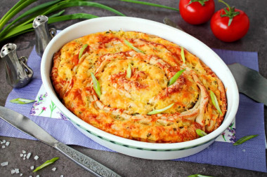 Слоеный пирог с картошкой