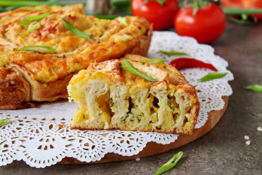 Слоеный пирог с картошкой