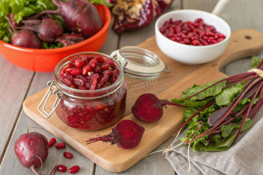 Свекла с фасолью на зиму