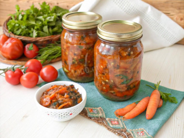 Салат с грибами на зиму