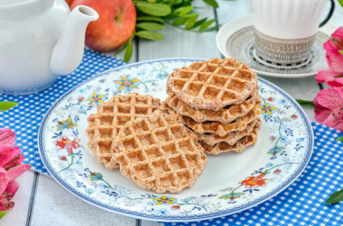 Венские вафли с псиллиумом в вафельнице ПП