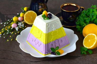 Творожная пасха с желатином