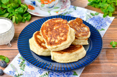 Постные оладьи на дрожжах