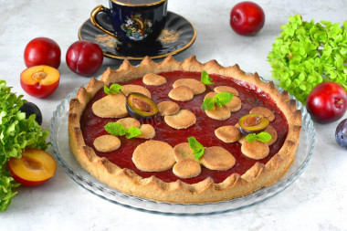 Гречневый пирог без глютена и яиц