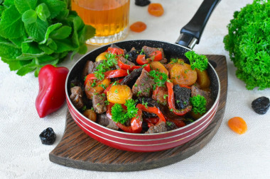 Говядина в сладком соусе