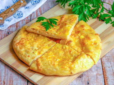 Хачапури с сыром на кефире в духовке