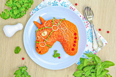 Салат на год Лошади