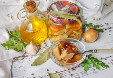 Маринованные белые грибы на зиму без уксуса