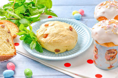 Холодное тесто для куличей