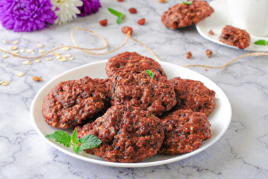 Низкокалорийное овсяное печенье без сахара ПП