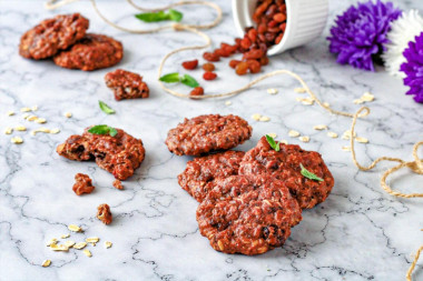 Низкокалорийное овсяное печенье без сахара ПП