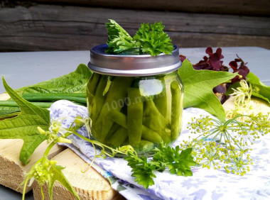 Маринованная спаржевая фасоль на зиму