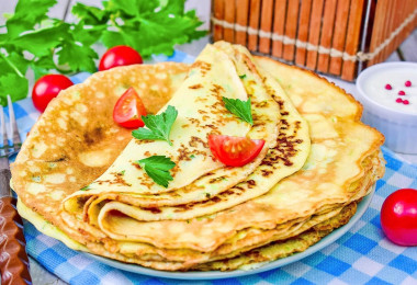 Блины из кабачков на сковороде