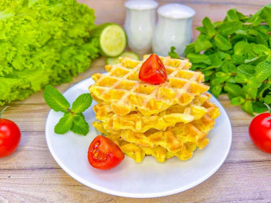 Венские вафли из кабачков