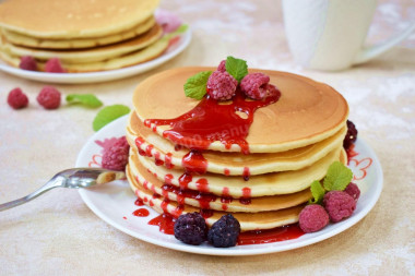 Панкейки на молоке нежные