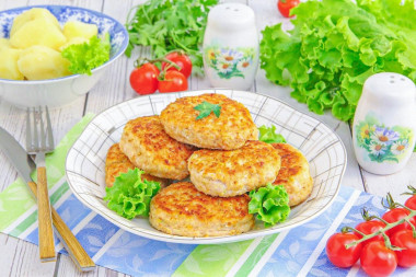 Сочные котлеты из свиного фарша жареные