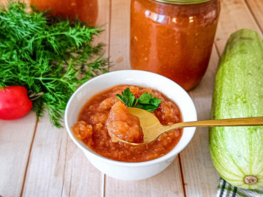 Томатный соус из кабачков на зиму