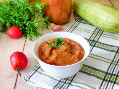 Томатный соус из кабачков на зиму