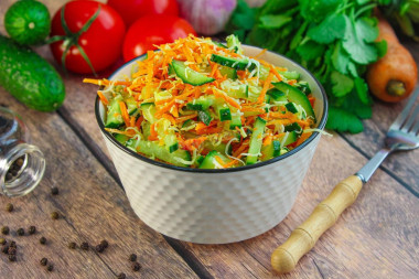 Салат морковь сыр огурец