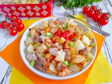Свинина с картошкой в аэрогриле