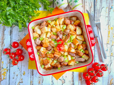 Свинина с картошкой в аэрогриле