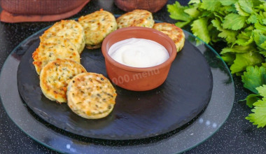 Сырники с сыром и зеленью из творога