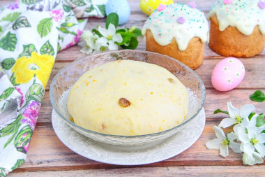 Тесто для куличей на сухих дрожжах