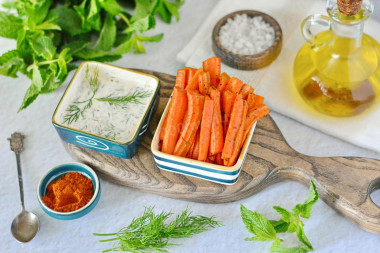 Морковные палочки в духовке