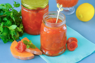 Джем из тыквы с курагой и лимоном на зиму