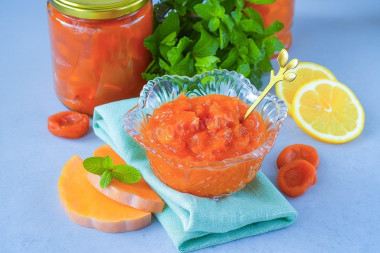 Джем из тыквы с курагой и лимоном на зиму