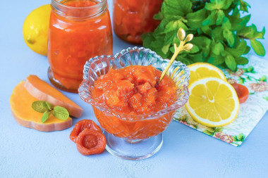 Джем из тыквы с курагой и лимоном на зиму