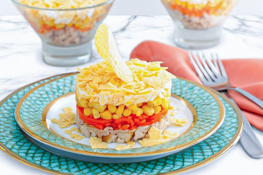 Салат Парус с чипсами