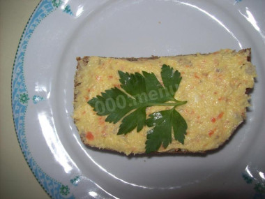 Масло из селедки с плавленным сыром намазка