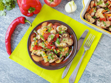 Соте из овощей в духовке