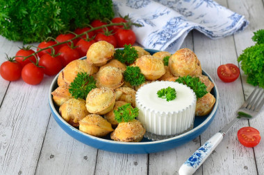 Замороженные жареные пельмени в аэрогриле