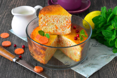 Творожно морковная запеканка в духовке