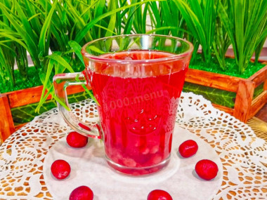 Компот из клюквы замороженной