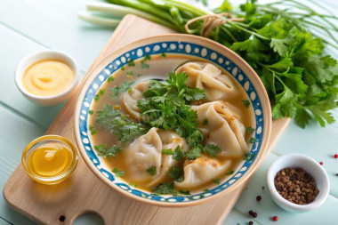 Кундюмы с грибами и рисом