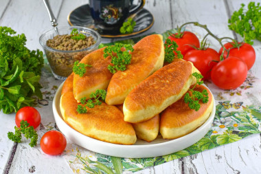 Пирожки с ливером жареные на сковороде