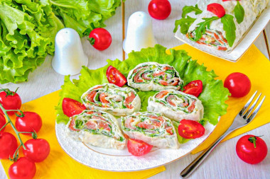 Лаваш с форелью